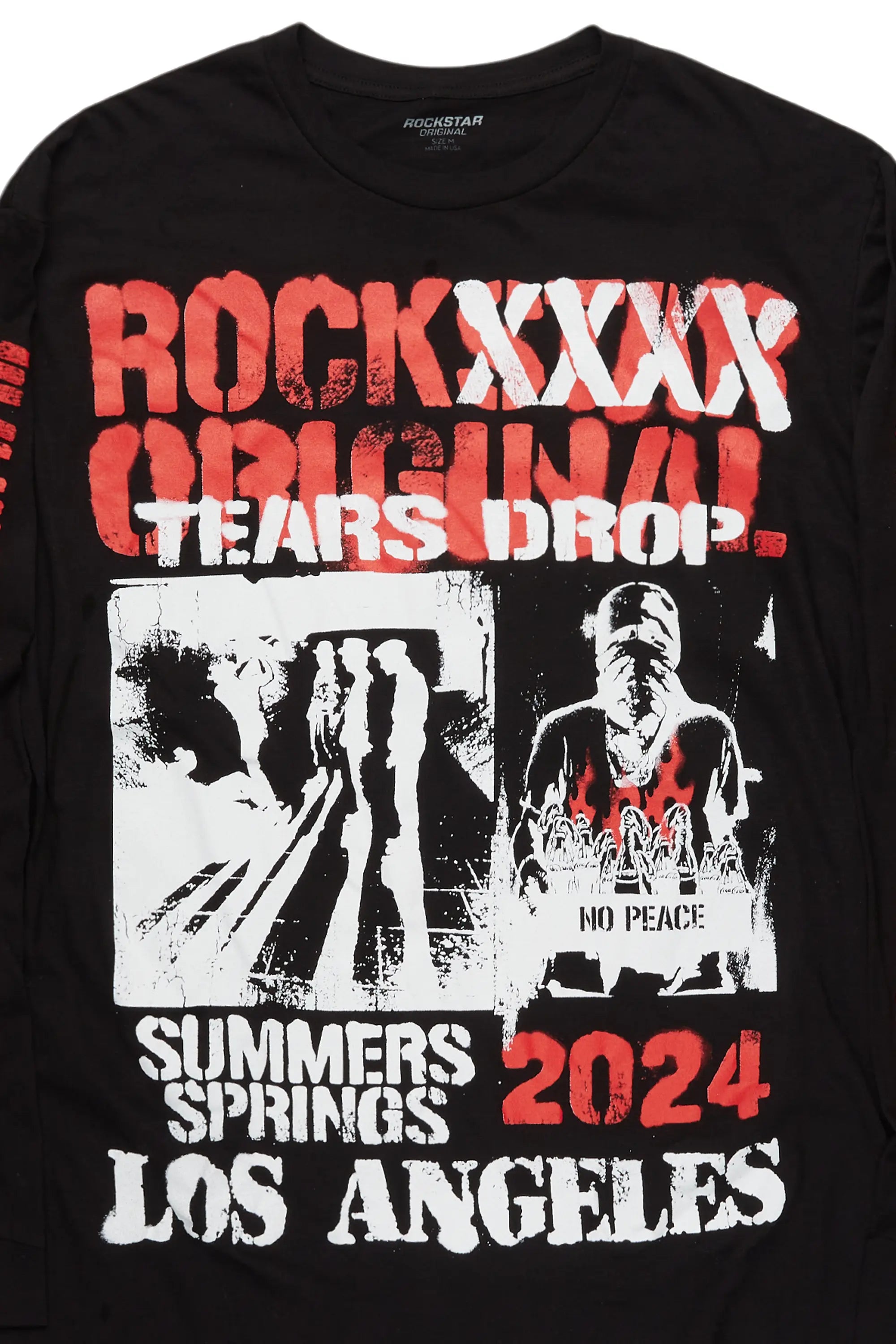 Lamani Black Graphic Long Sleeve Tee