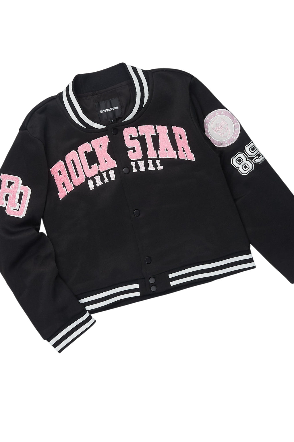 Girls Esmeralda Black Fleece Super Stacked Flare Track Set