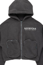 Lonia Grey Sherpa Jacket