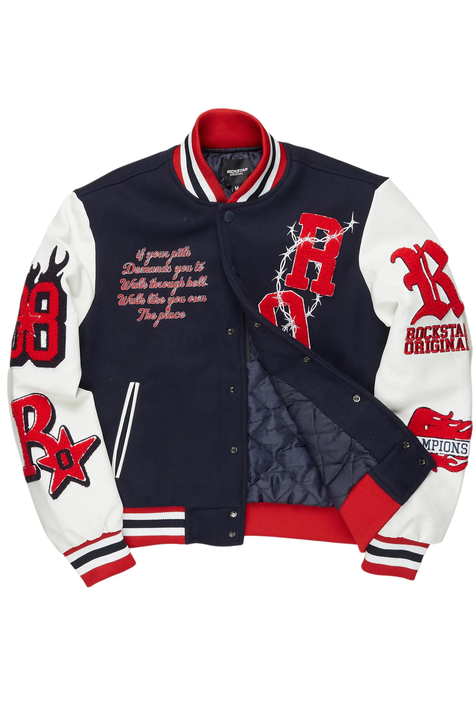 Skoll Navy Varsity Jacket