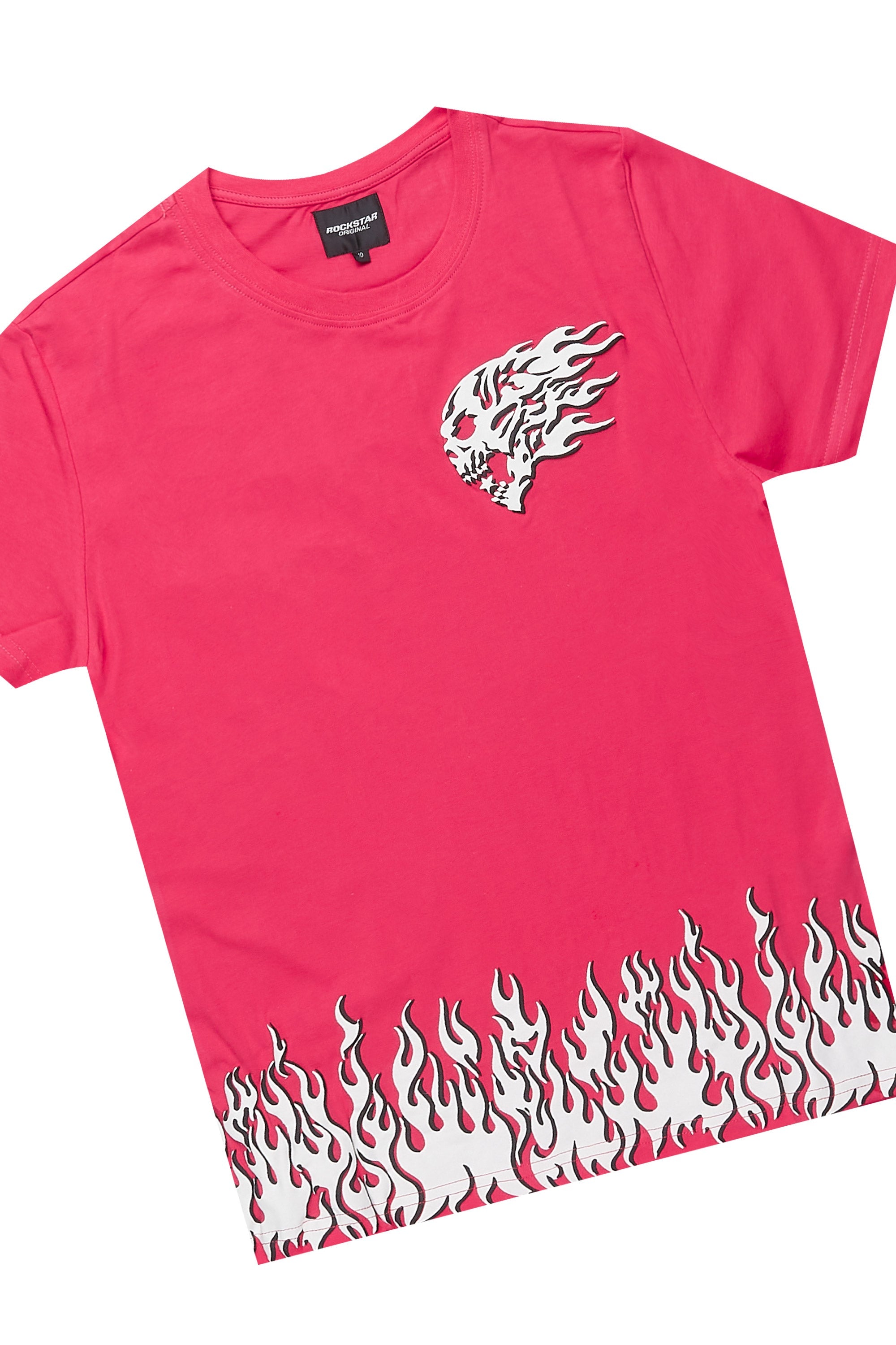 Boys Bubble Pink T-Shirt/Short Set