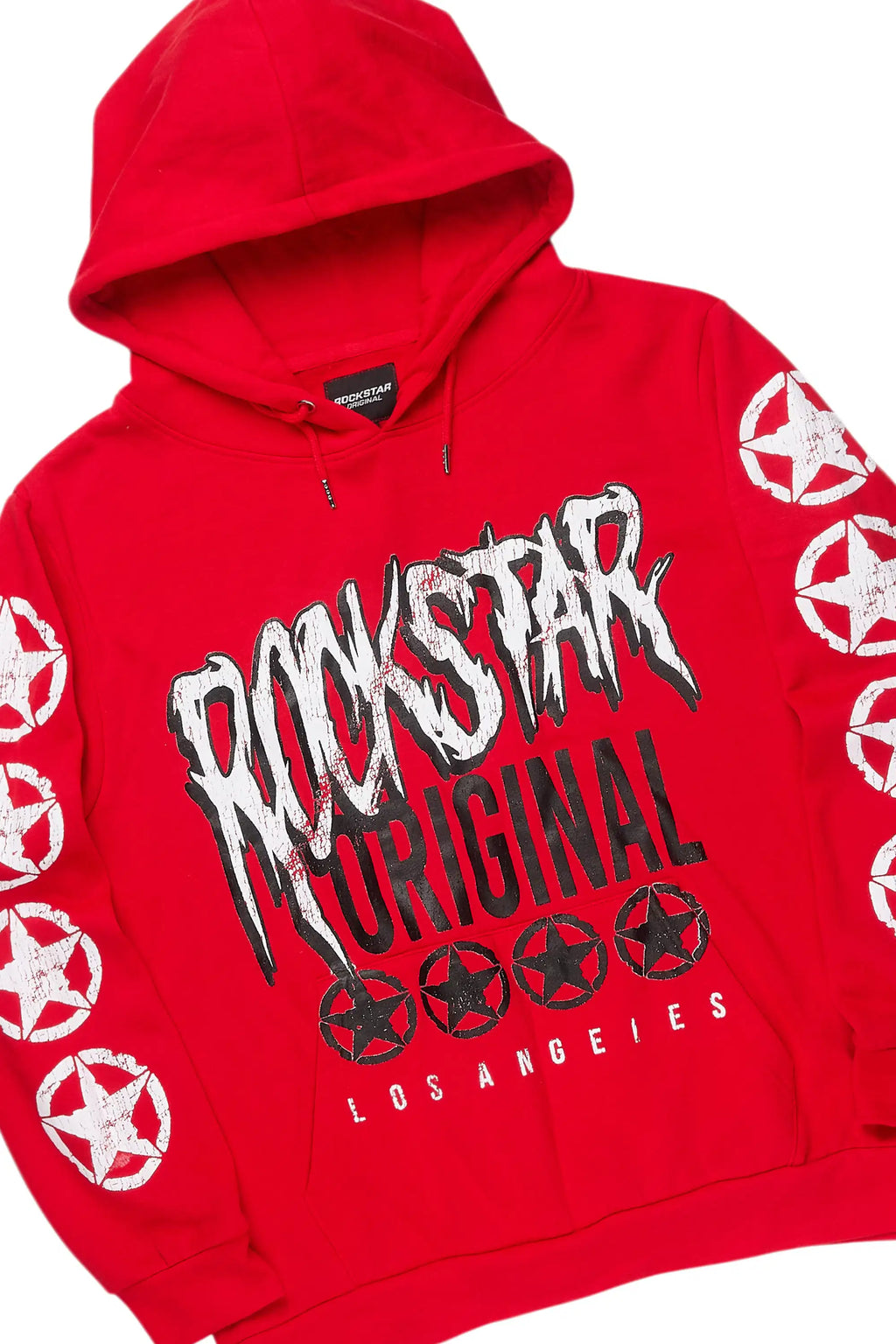 Wizzurd Red/Black Hoodie/Baggy Stacked Track Set