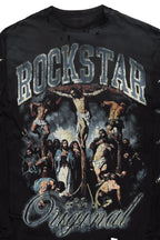 Waller Black Long Sleeve Graphic T-Shirt