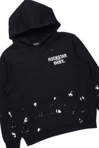 Raffer Black/White Hoodie/Stacked Track Pant Set