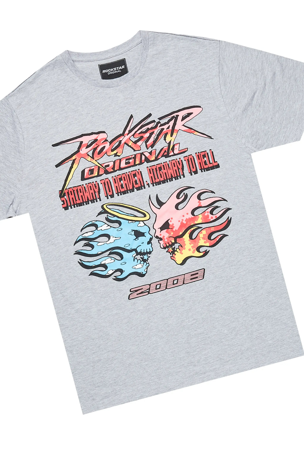 Sky Heather Grey T-Shirt/Short Set