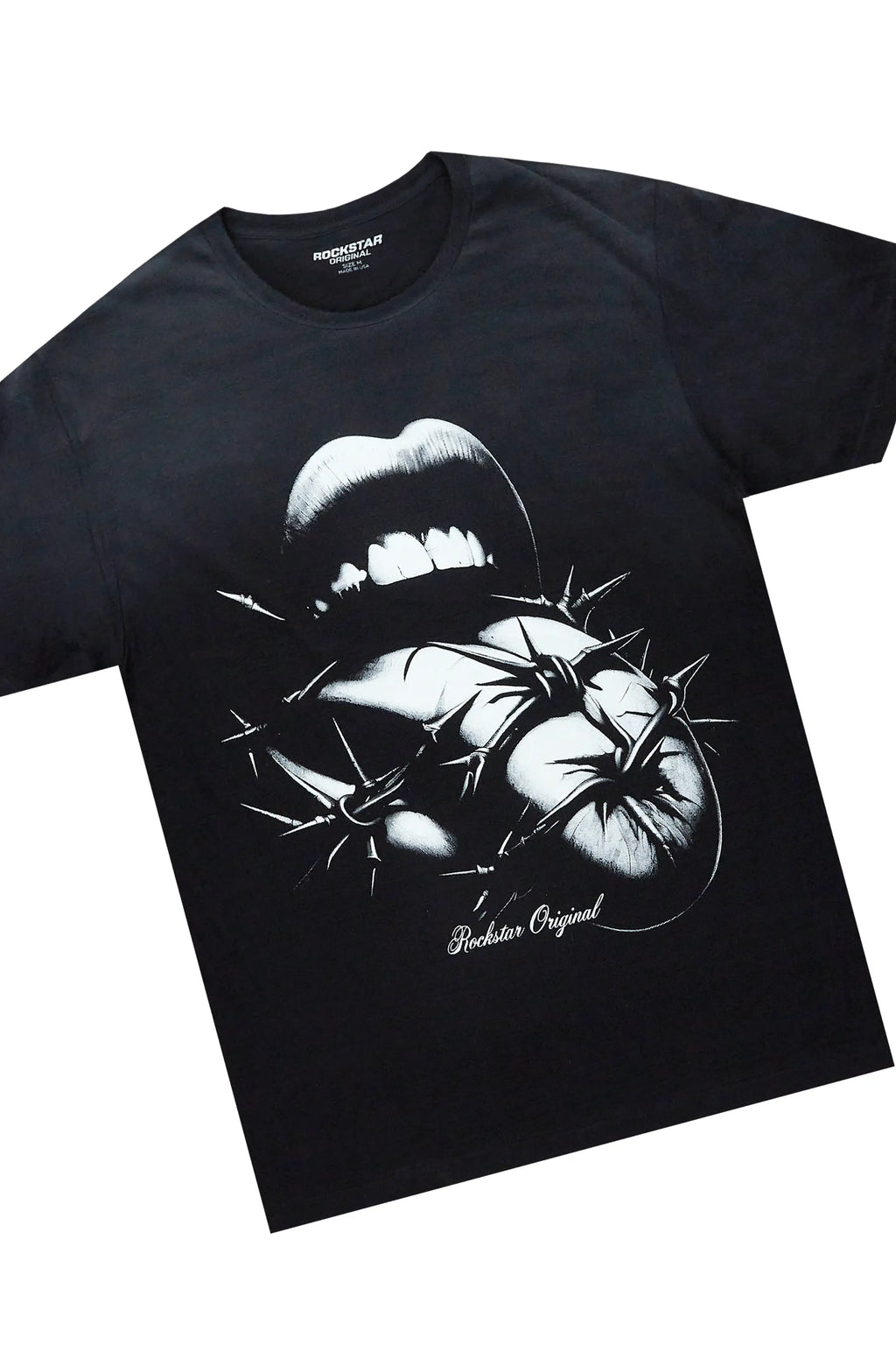 Schmear Black T-Shirt/Stacked Flare Jean Bundle