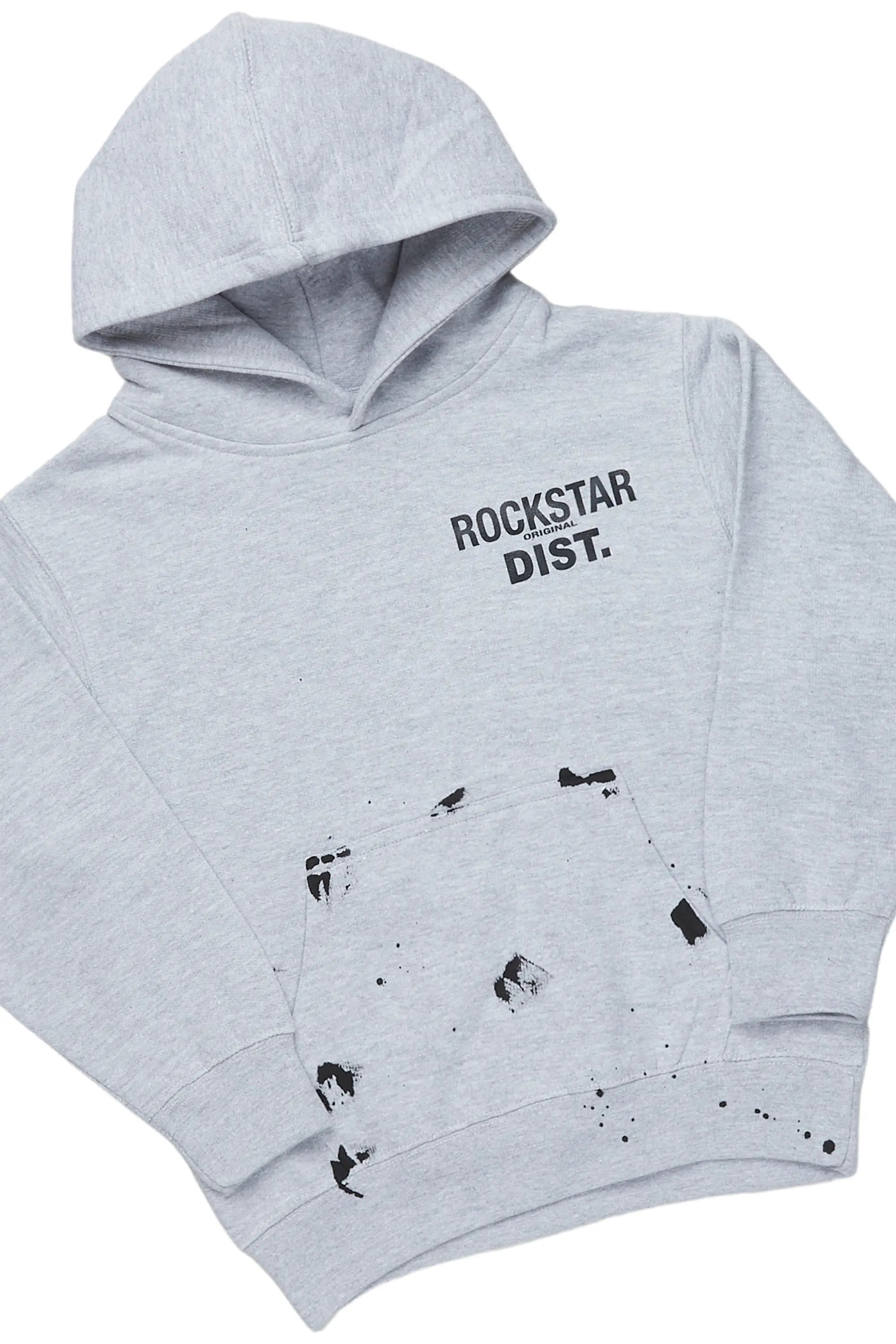 Girls Raffie Heather Grey Hoodie Jogger Set