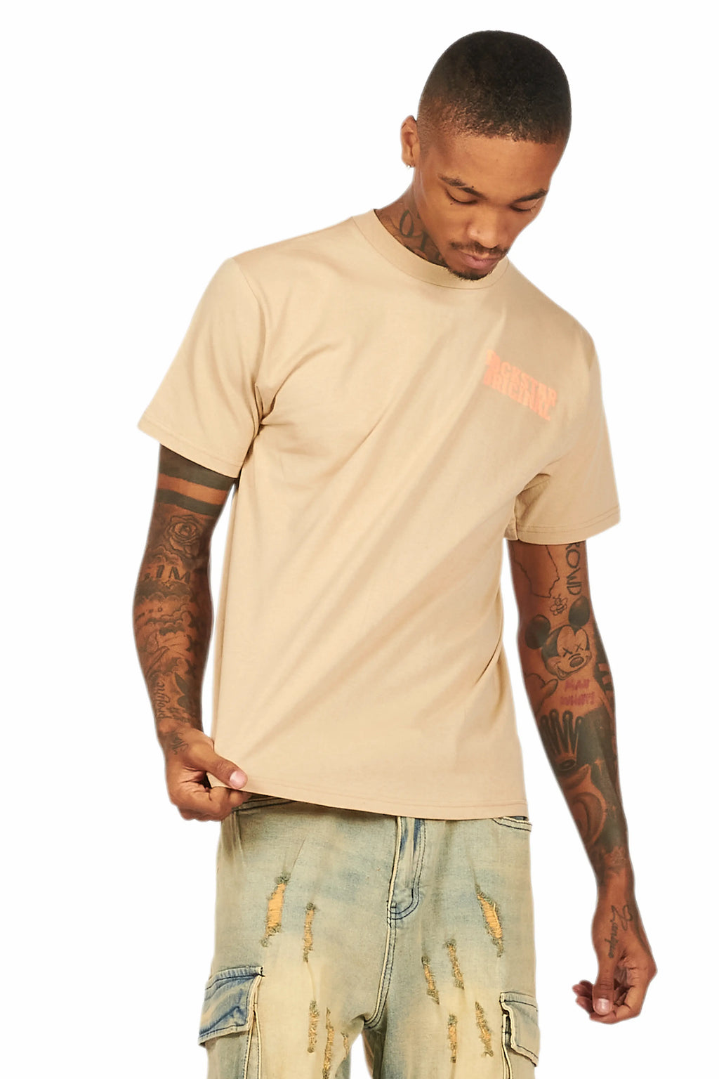 Posse Beige Graphic T-Shirt