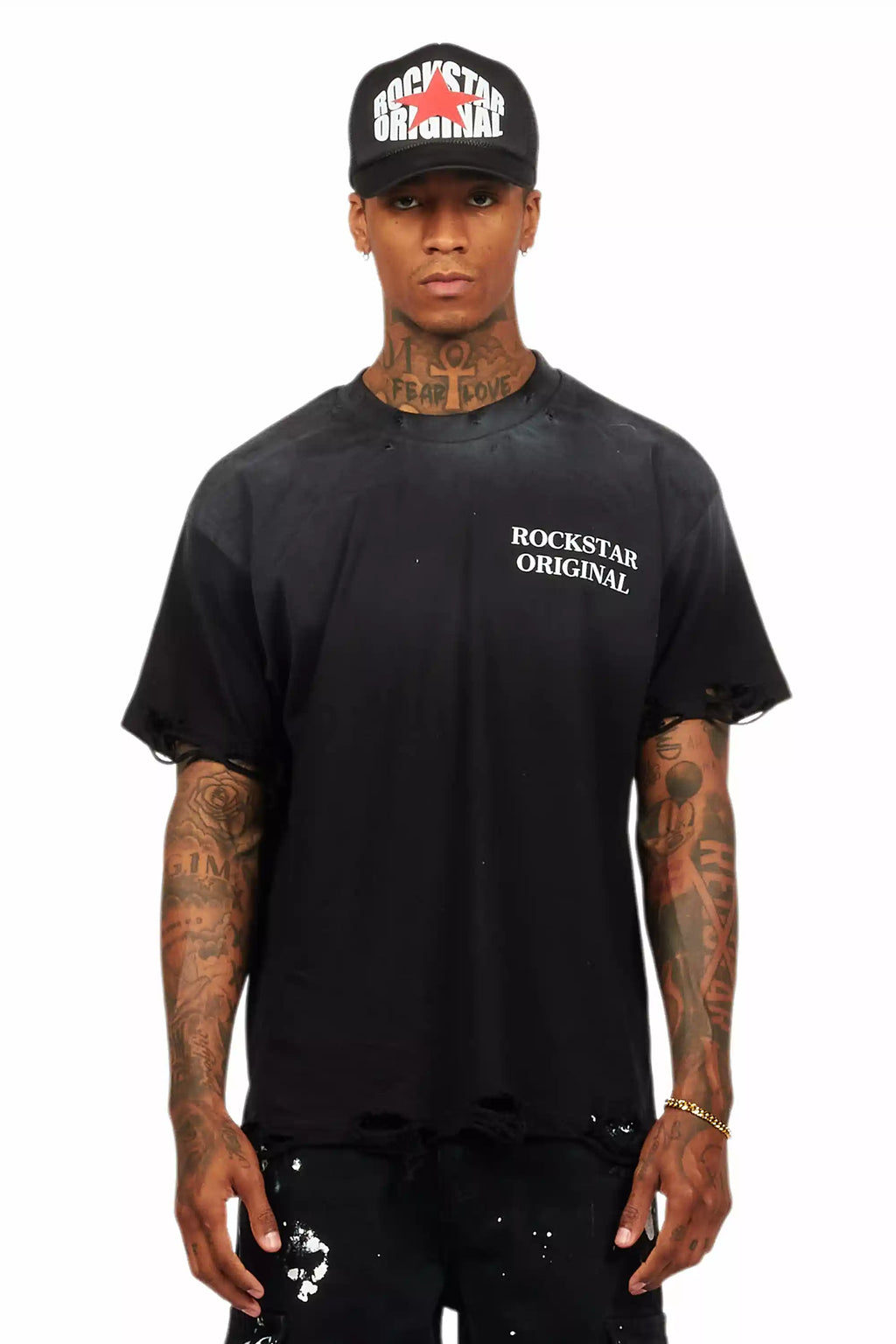 Drako Black Oversized Graphic T-Shirt