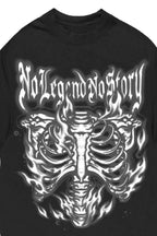 Skelly Black Oversized Graphic T-Shirt