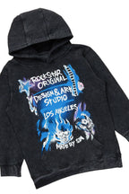 Boys Soweto Vintage Black/Red Hoodie/Stack Flare Jean Set