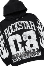 Edel Black/White Hoodie/Stacked Flare Pant Set