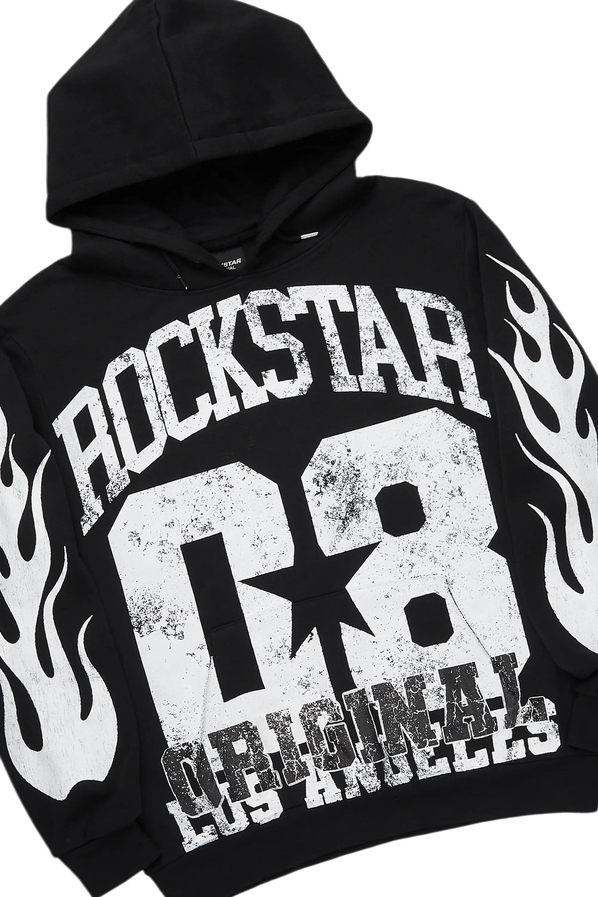 Edel Black/White Hoodie/Stacked Flare Pant Set