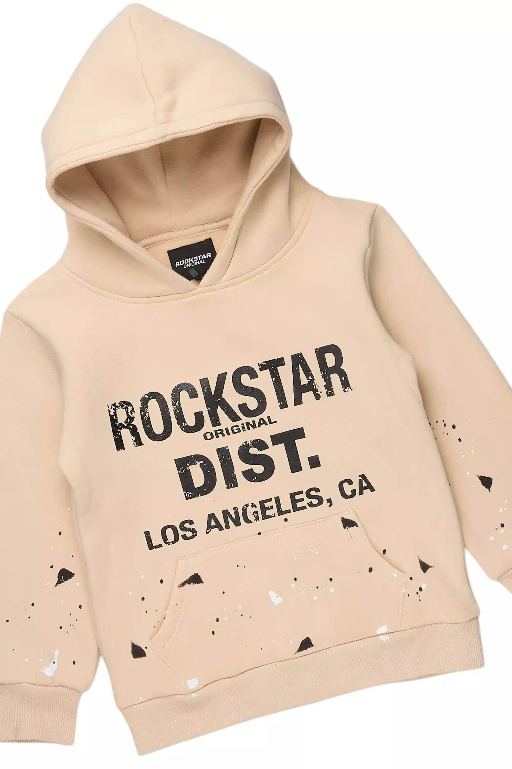 Boys Scottie Tan/Black Stacked Flare Track Set