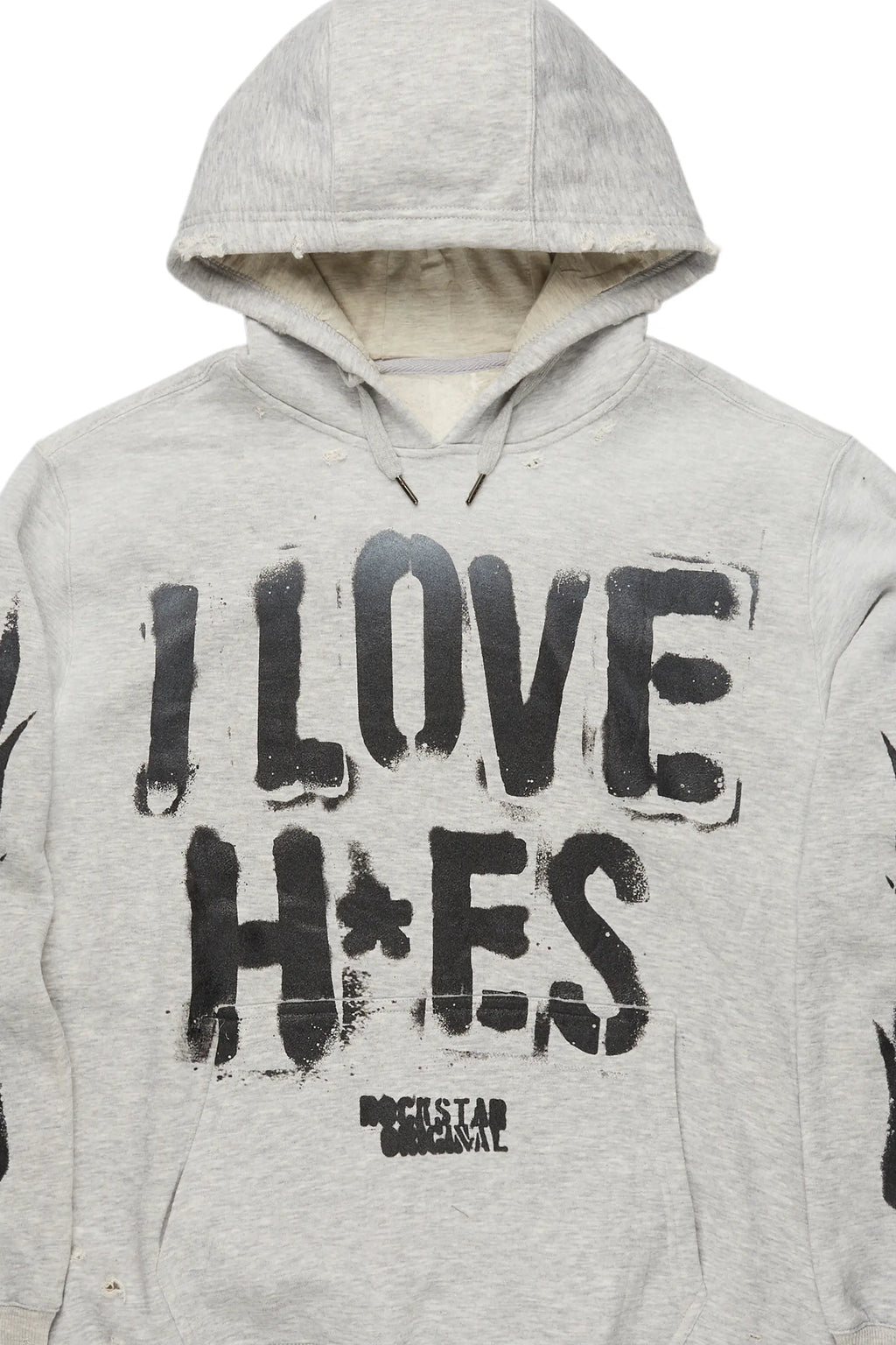 Banyan Heather Grey Graphic Hoodie
