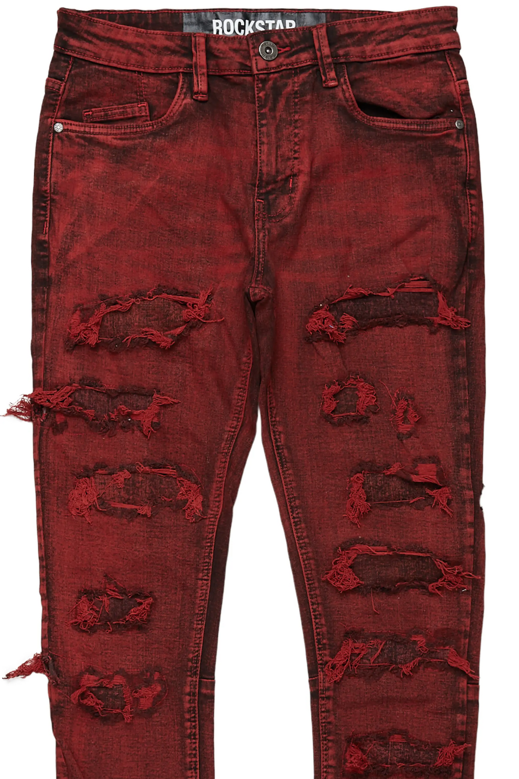 Dalit Red Under Patch Skinny Fit Jean