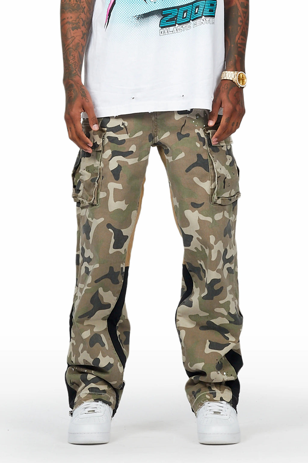 Dubaku Camo Baggy Fit Jean