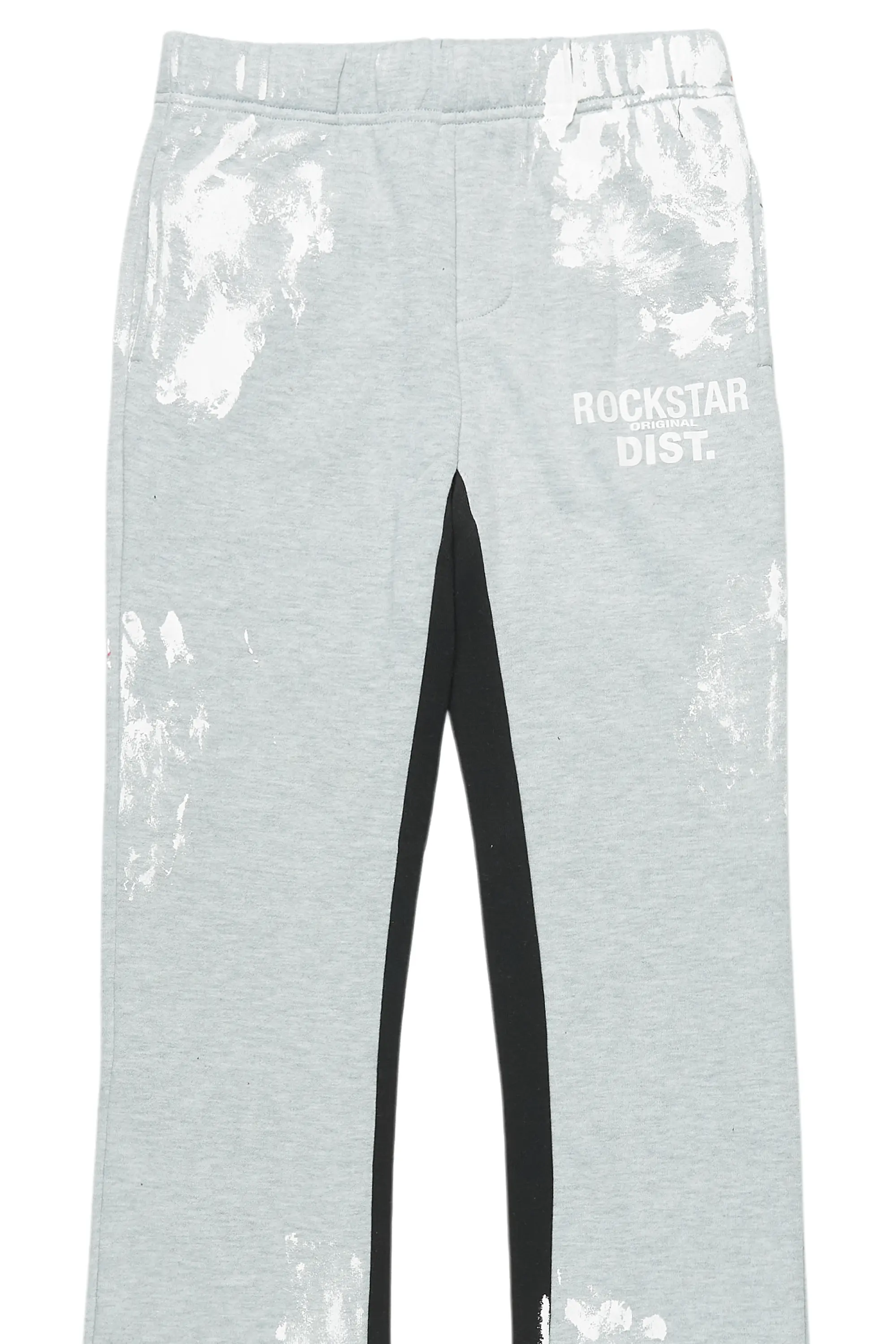 Boys Jaden Heather Grey Baggy Fit Trackpant