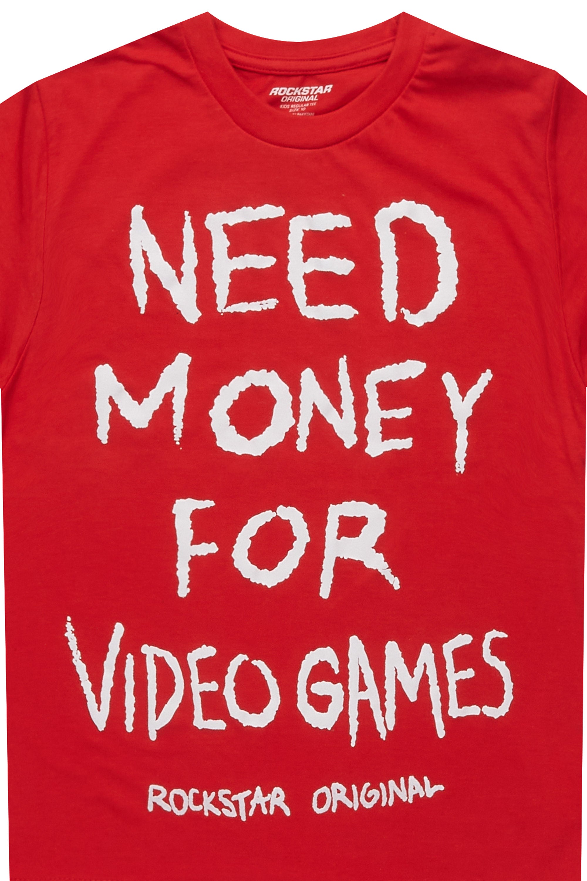 Boys M4 Video Games Red/White Graphic T-Shirt