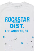 Boys Scottie White/Blue Graphic T-Shirt