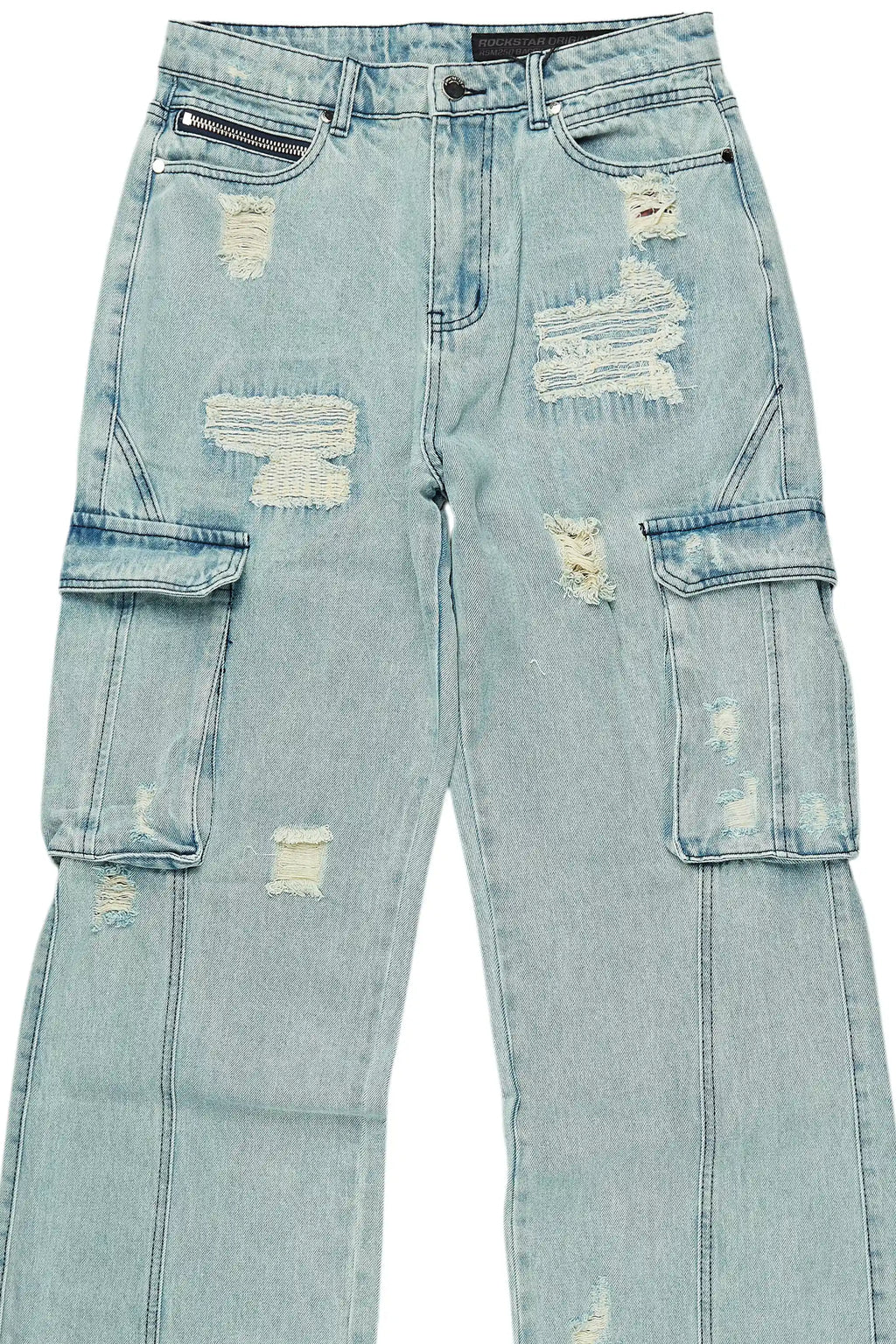 Nand Light Blue Baggy Cargo Jean