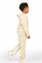 Boys Nelly Beige Baggy Fit Track Set
