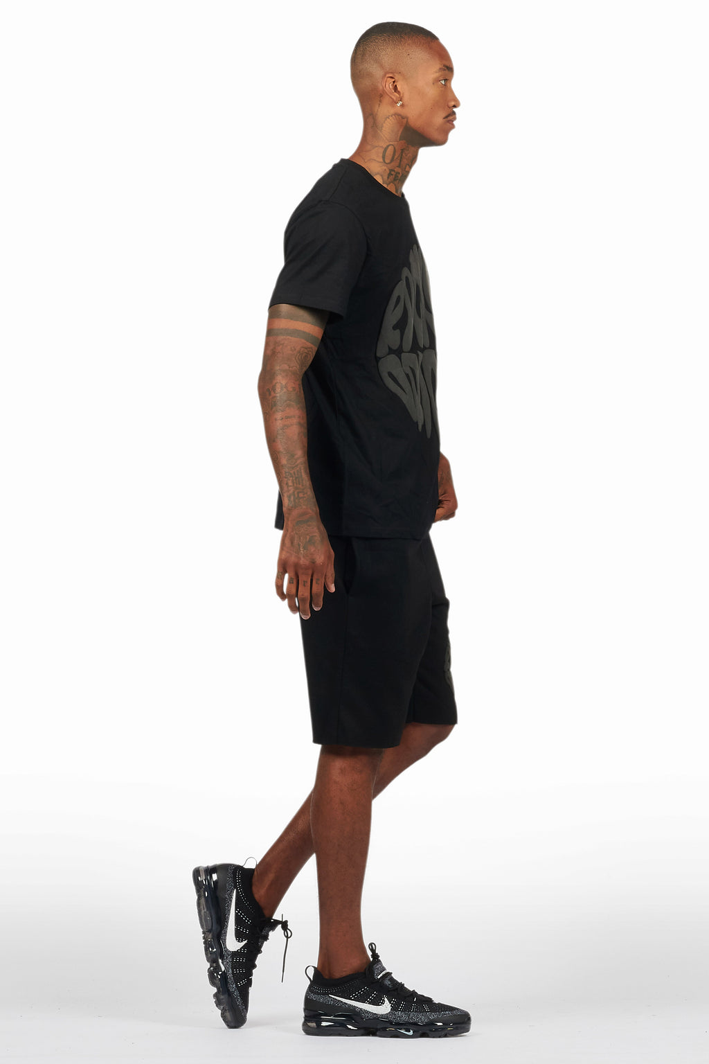 Thierry Black/Black T-Shirt/Short Set