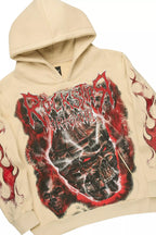 Torrez Beige/Red Hoodie/Stacked Track Set