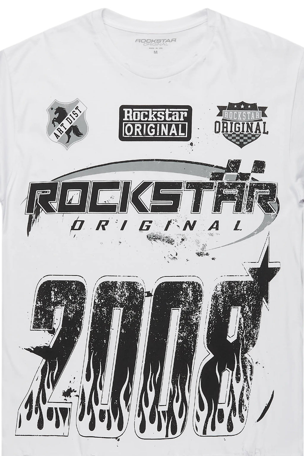 Amos White Graphic T-Shirt