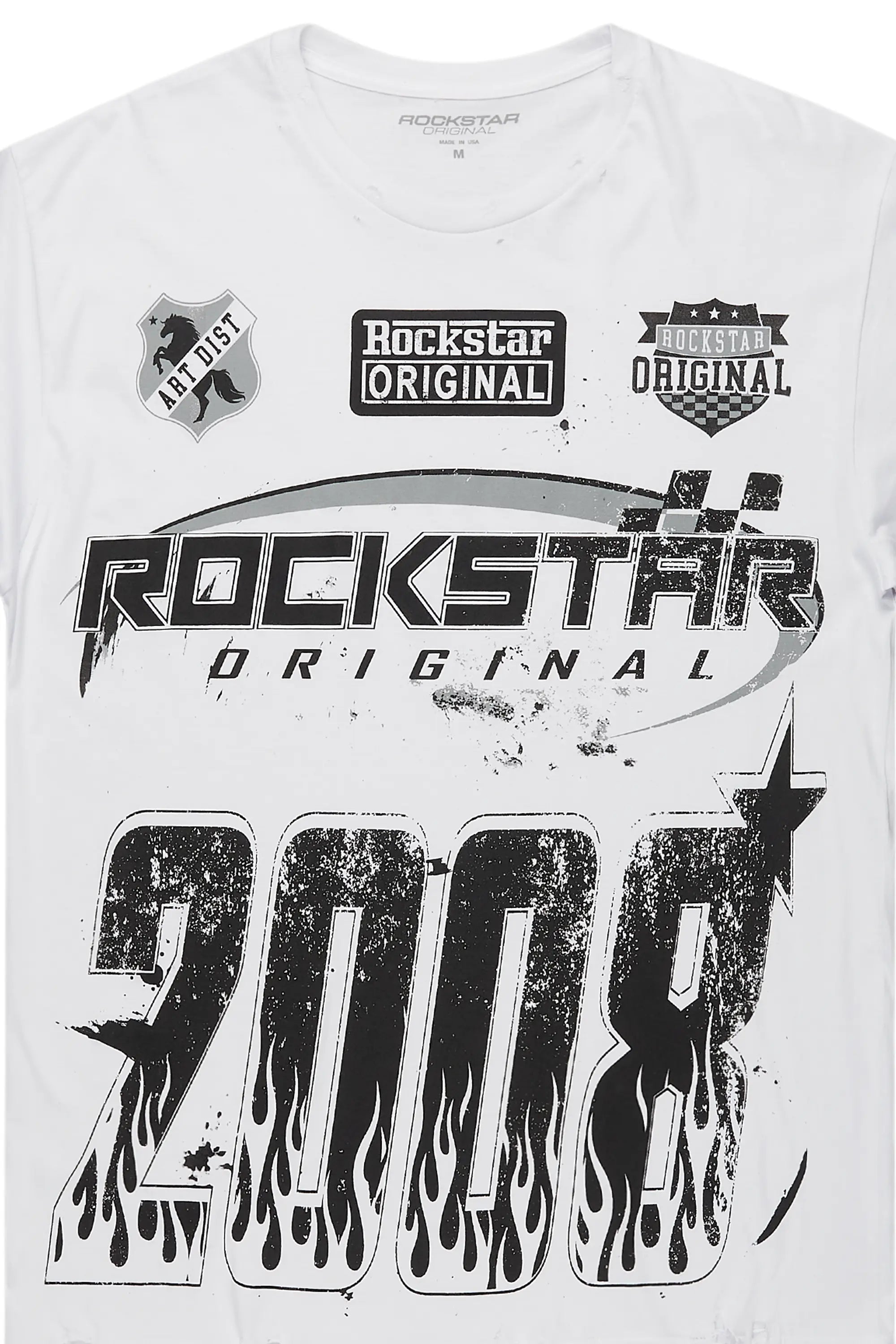 Amos White Graphic T-Shirt