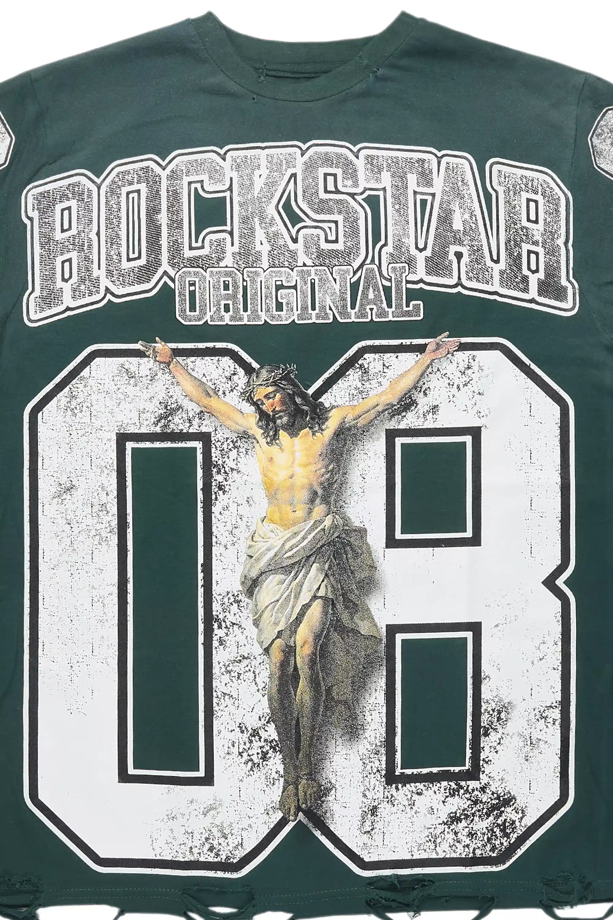 Tariqa Green Oversized T-Shirt