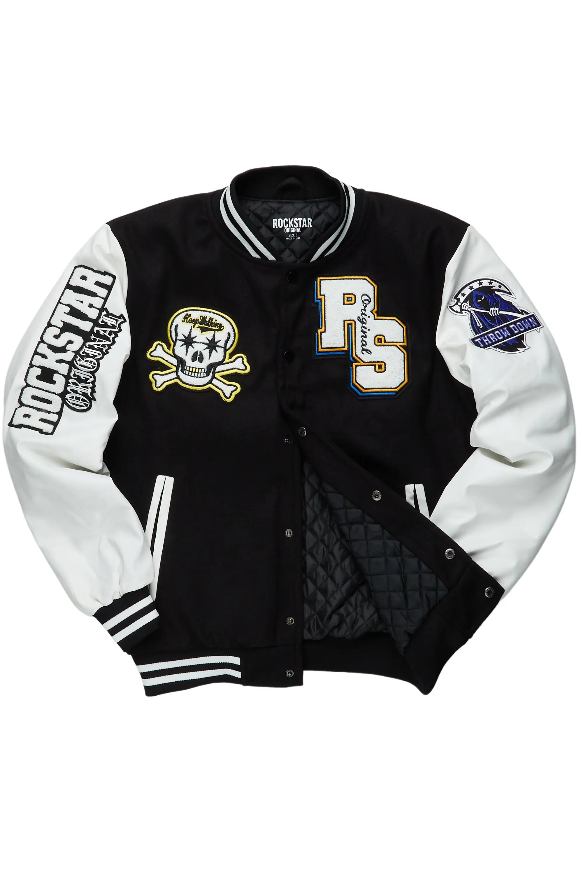 Rush Black/White Varsity Jacket