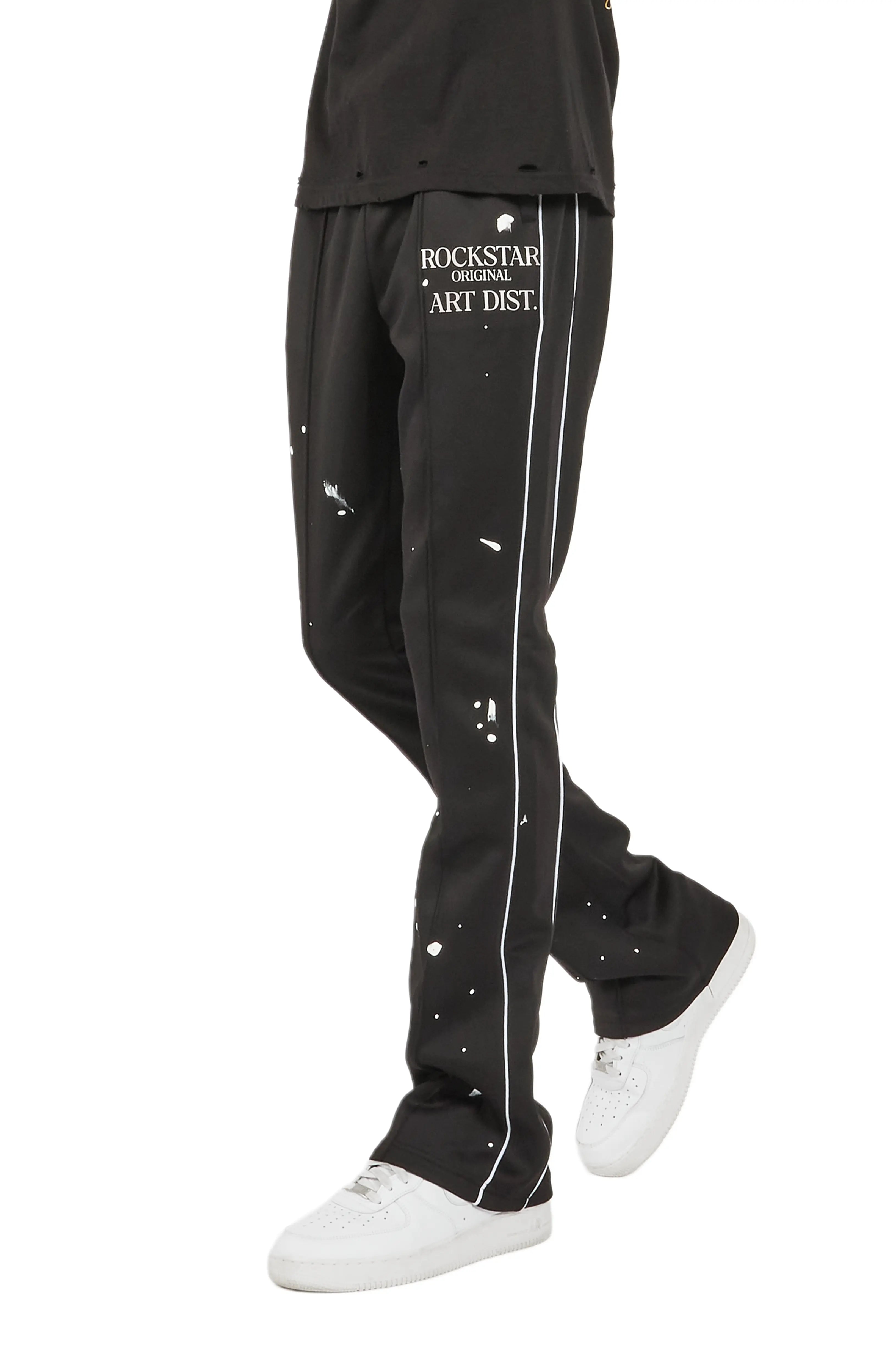 Jaco Black Stacked Flare Pant