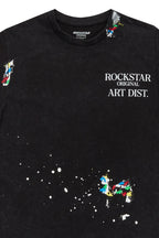 Boys Palmer Vintage Black Graphic T-Shirt