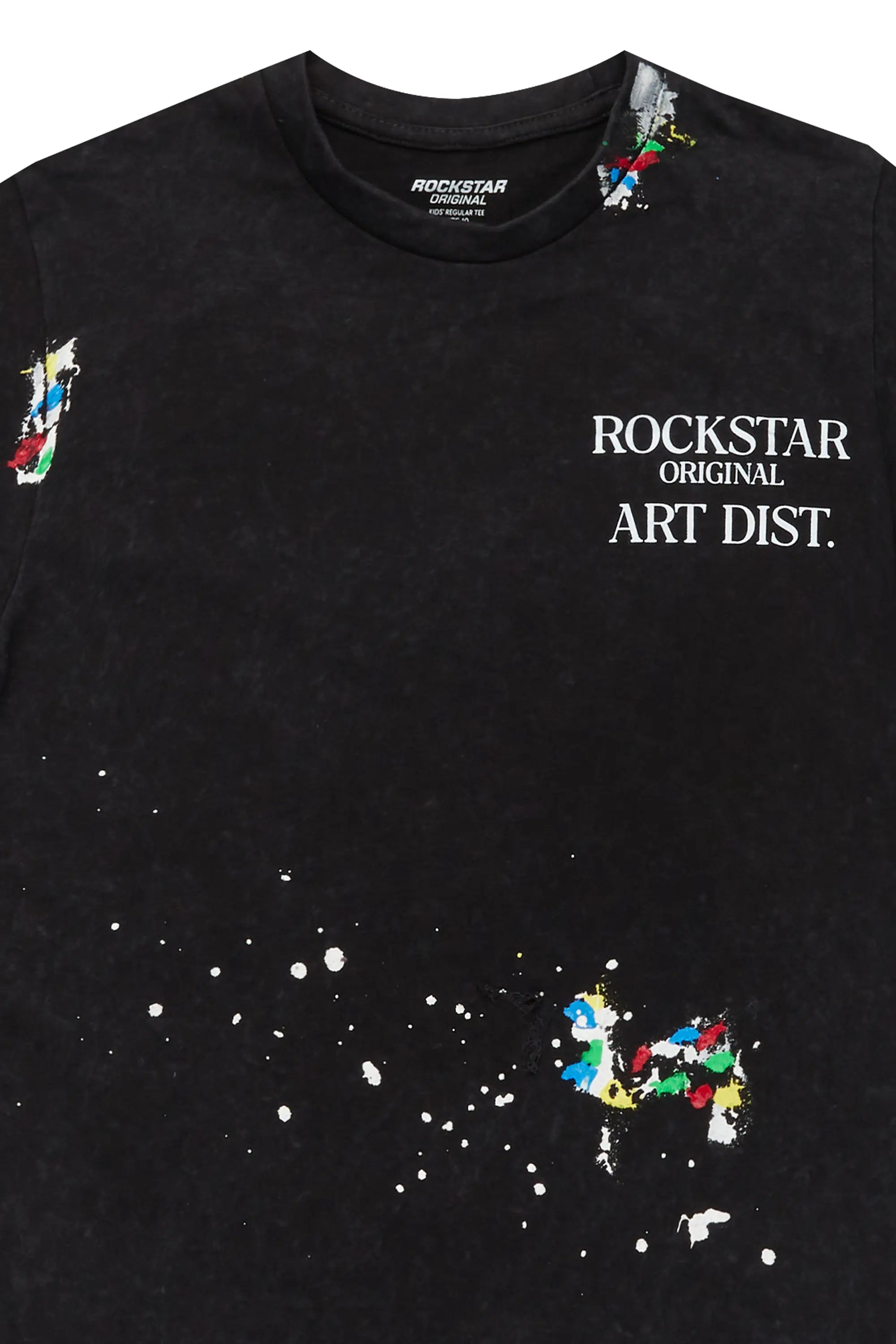 Boys Palmer Vintage Black Graphic T-Shirt