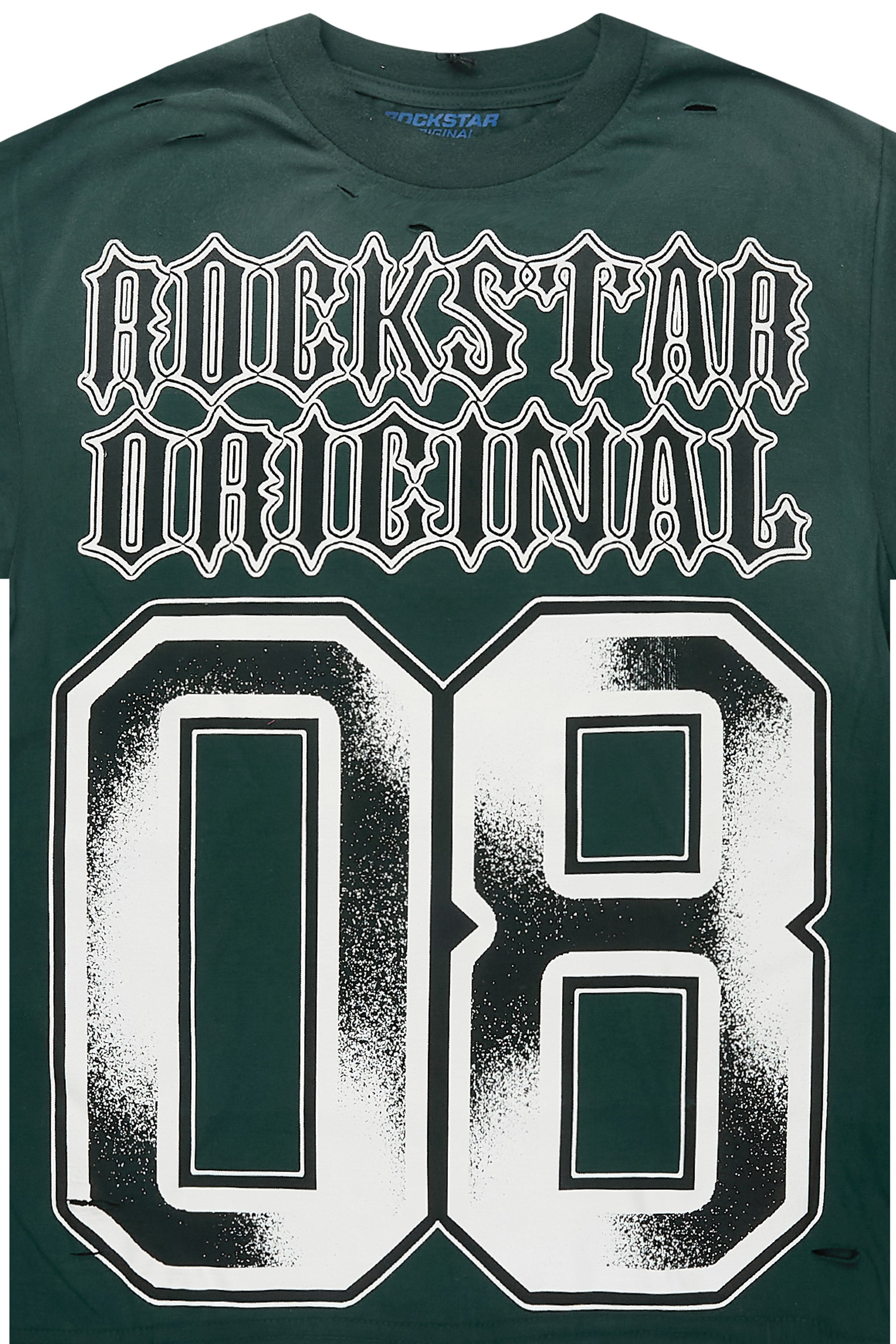 Alim Dark Green Oversized Graphic T-Shirt