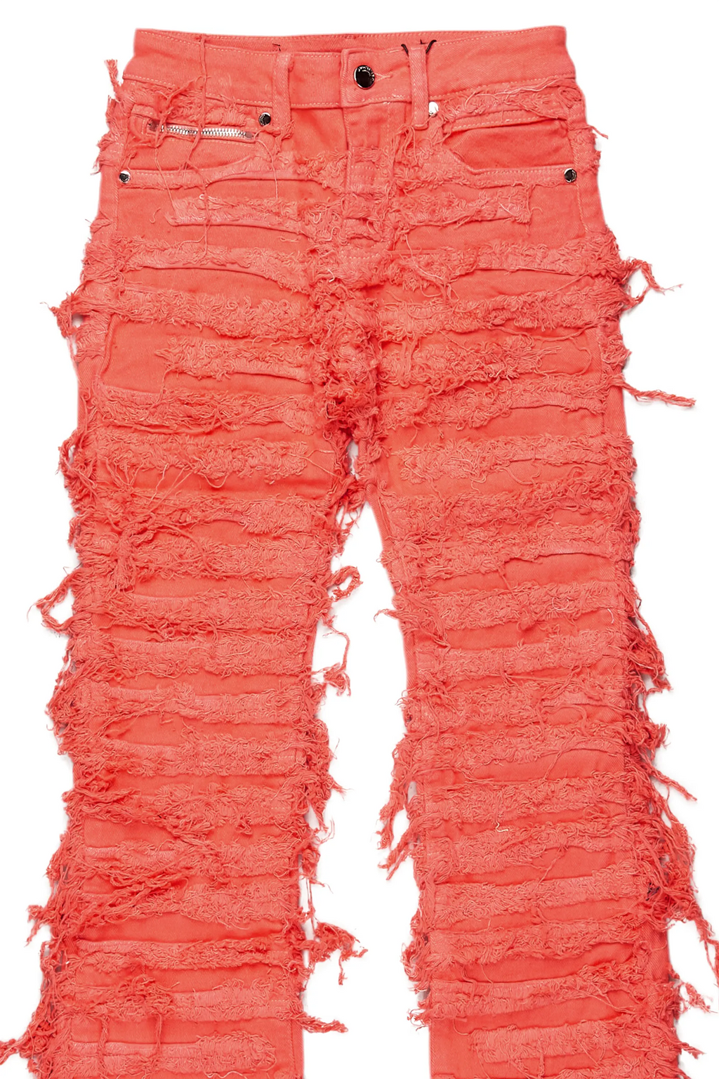 Girls Bliss Coral Stacked Flare Jean