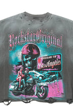 Reece Charcoal/Multi Oversized Graphic T-Shirt