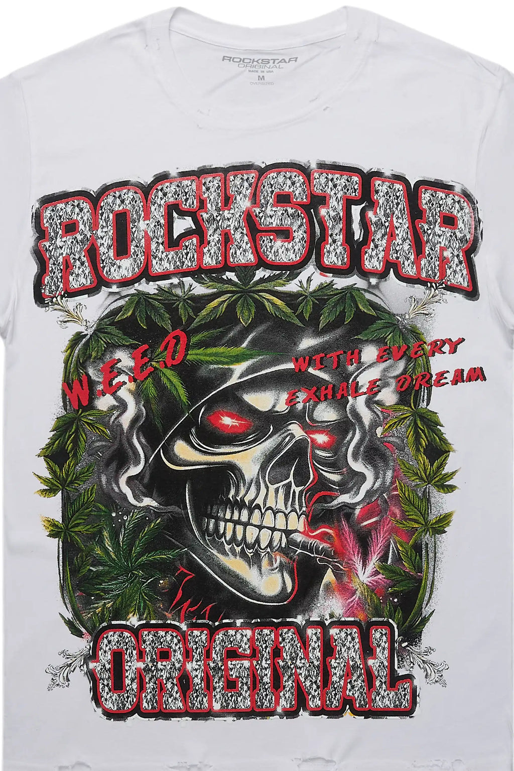 Hyzon White Oversized Graphic T-Shirt