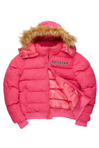Kesia 2.0 Fuchsia Sherpa Puffer Jacket