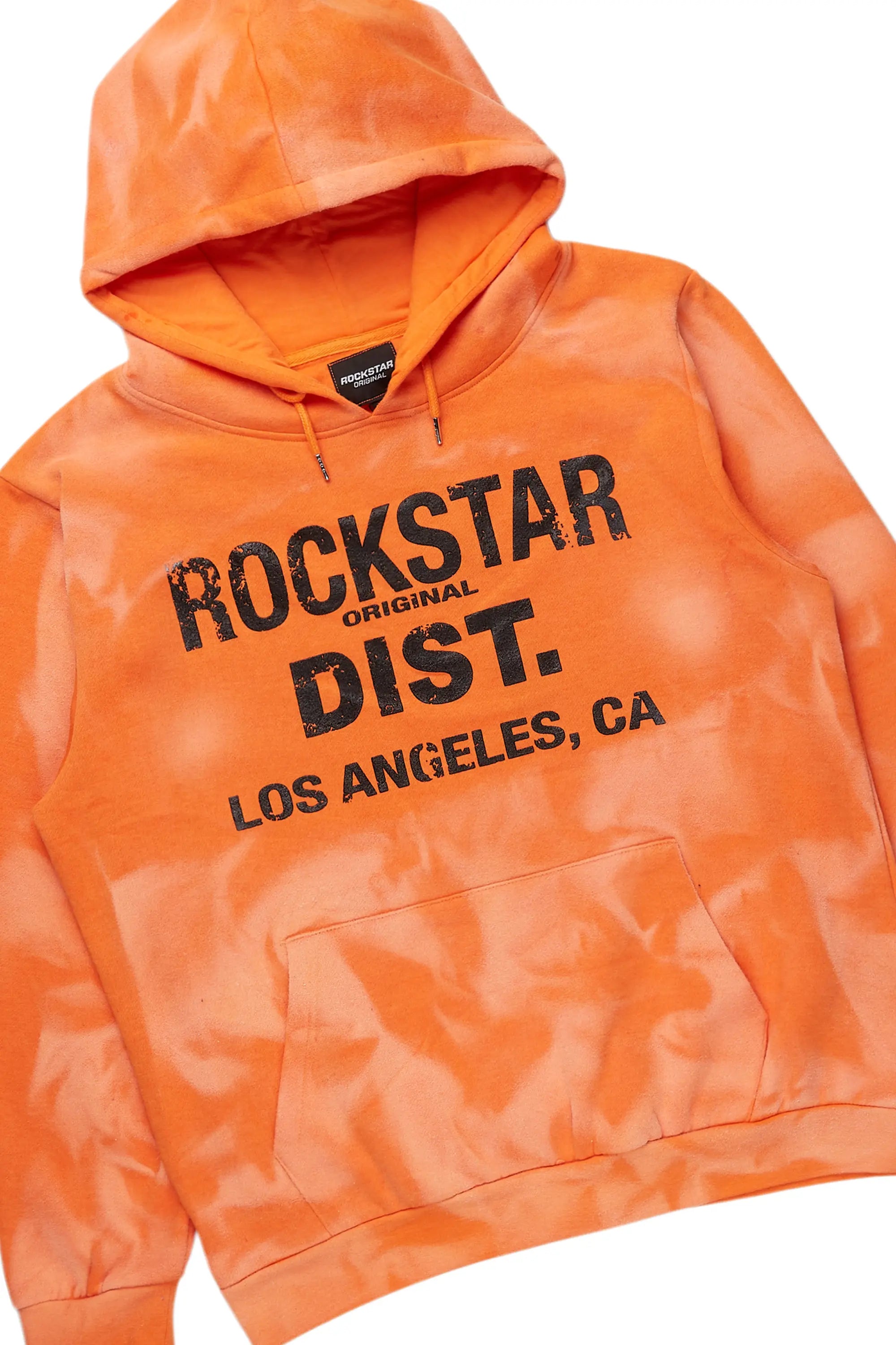 Nelly Orange Hoodie Stacked Flare Track Set