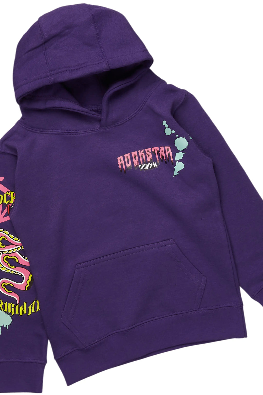Girls Dalida Purple Hoodie/Slim Fit Jean Set