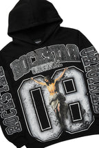 Fields Black/White Stacked Flare Hoodie Track Set