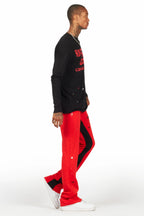 Scottie Red/Black Long Sleeve T-Shirt/Baggy Pant Set