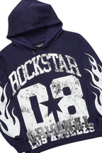 Damir Navy Hoodie/Stacked Flare Track Pant Set