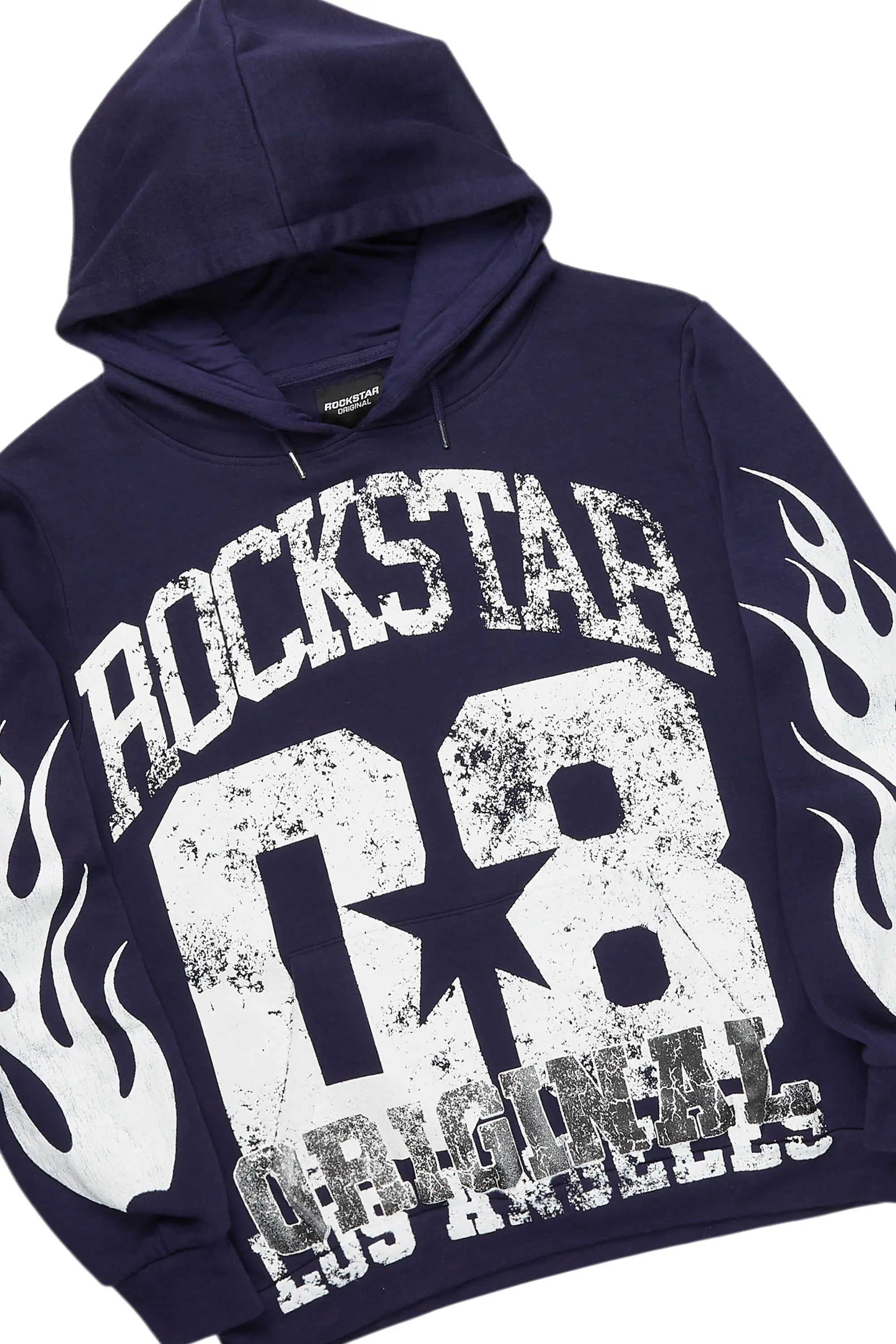 Damir Navy Hoodie/Stacked Flare Track Pant Set