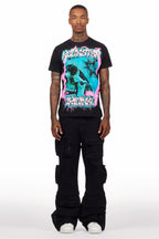 Pocketeer Black Baggy Cargo Fit Jean