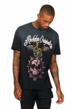 Banjo Black Graphic Oversized T-Shirt