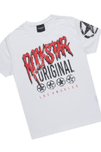 Boys Wizzurd Red T-Shirt/Stacked Flare Pant Set