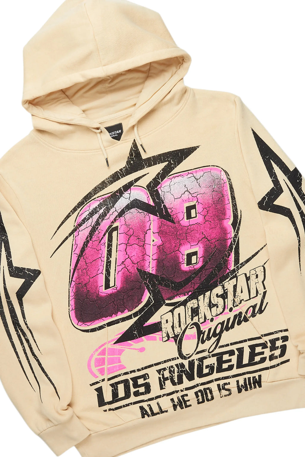 Kastell Beige Hoodie/Stack Flare Track Pant Set